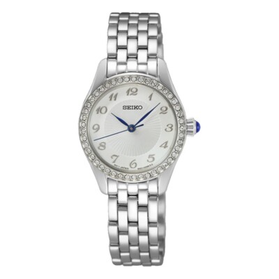 Pre-owned Seiko Silver Womens Analogue Watch Sur385p1