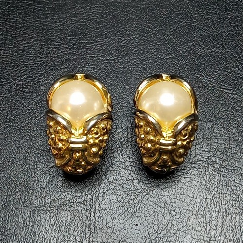 ピアス [VINTAGE HOLLYWOOD] Two-tone Ring Earrings eddieborgo_jewelry_woman_curve