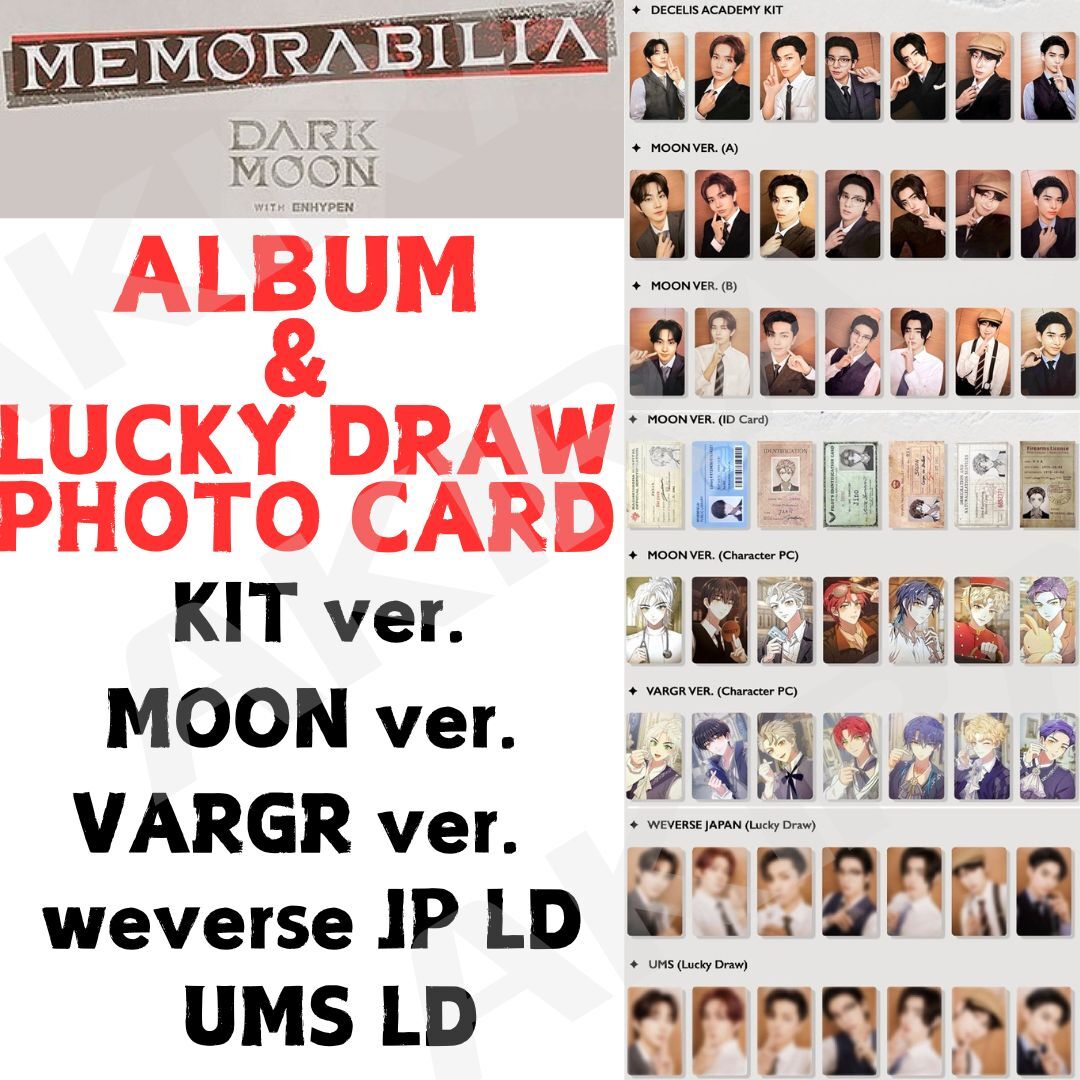 ENHYPEN DARK MOON MEMORABILIA ALBUM KIT MOON VARGR ver ENHYPEN DARK MOON MEMORABILIA ALBUM KIT MOON VARGR ver