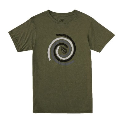 

Футболка с коротким рукавом Volcom Stone Swirl (оливковый мартини) Мужская футболка с рисунком, Martini olive