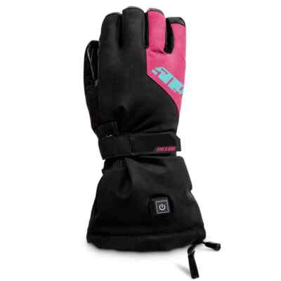 509 Backcountry Ignite Heated Snowmobile Gloves, Raspberry