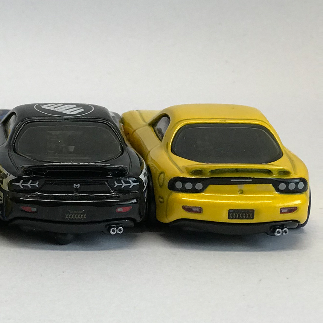 1/64 Scale MAZDA FD RX7 Custom Waterslide Decals Headlight Taillight Hot Wheelz