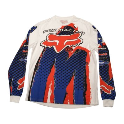 

Футболка для мотокросса с длинным рукавом Fox Racing Brushed (белая), Белый