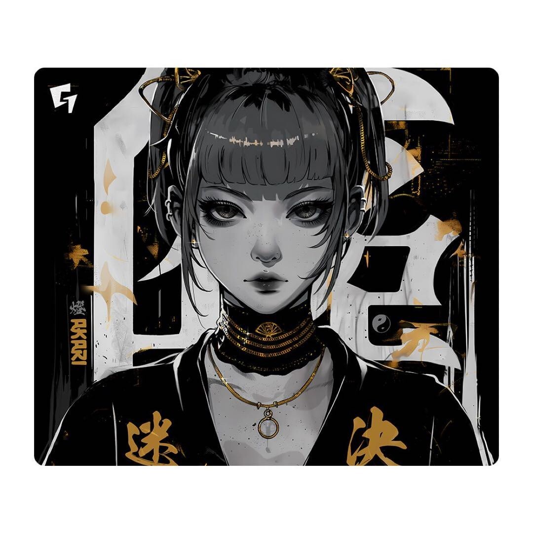 マウス・トラックボール GLSSWRKS Akari Premium Glass Mousepad GLSSWRKS Akari Premium Glass Mousepad Gaming Mousepad Gold
