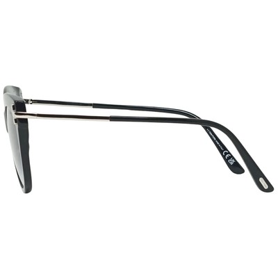 Pre-owned Tom Ford Kira Ft0821 01b Black Sunglasses