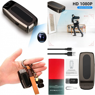 HD 1080P Video Mini Spy Camera Hidden Cam Car Key No WiFi Wireless Security Cam