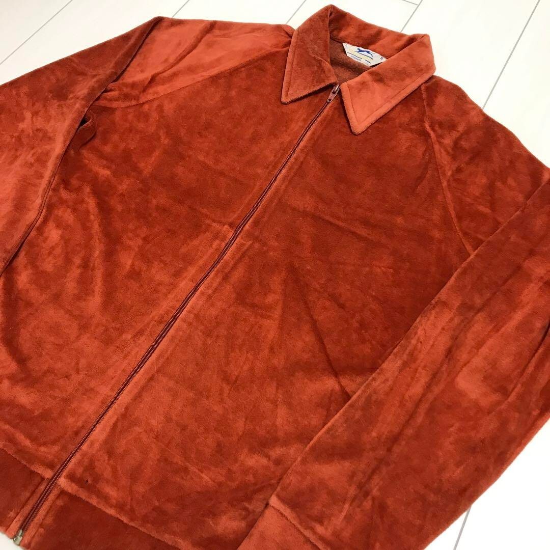 L2B 70s ボロ SCOVILL vintage Used 70s Vintage Slazenger Velour Jacket (Brown, Size L