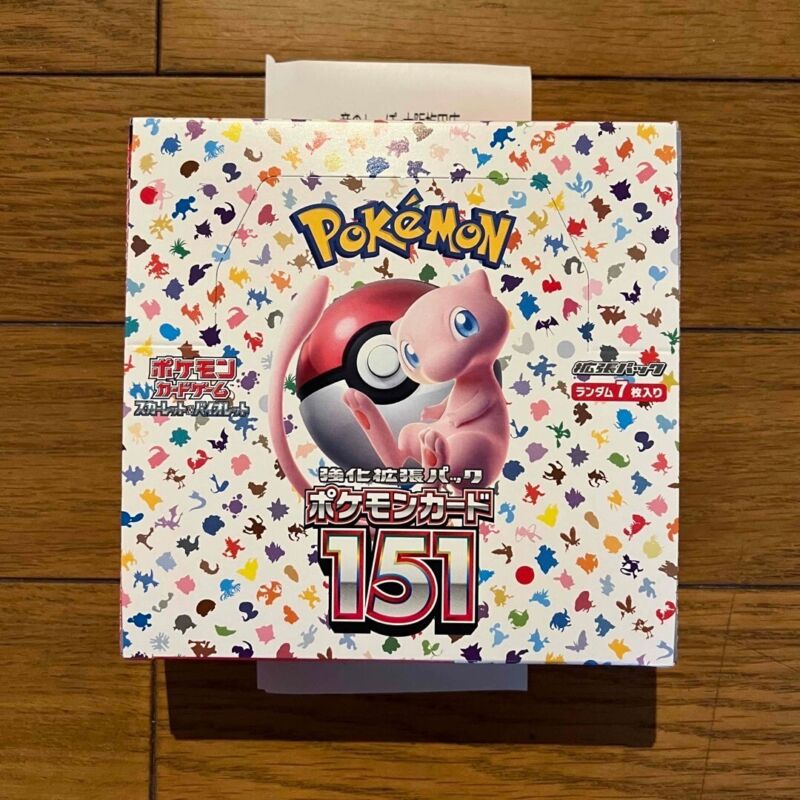 Pokemon Card 151 Sv2a Booster Box Japanese Scarlet & Violet Without Shrink