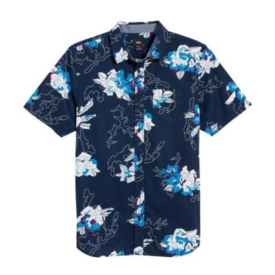 

Классическая рубашка Vans Deacon с короткими рукавами на пуговицах (платье Blues Paint By Numbers), Dress blues