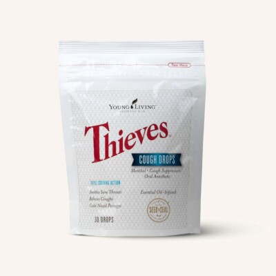Young Living Thieves Cough Drops 30ct Essential Oils Sugar Free Menthol 10/25