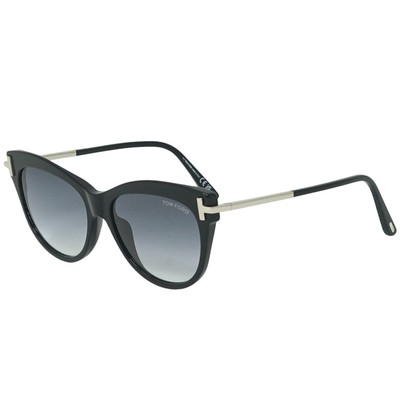 Pre-owned Tom Ford Kira Ft0821 01b Black Sunglasses