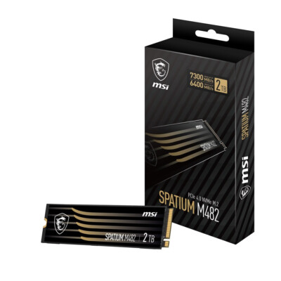 MSI SPATIUM M482 PCIe 4.0 NVMe M.2 2TB Interne SSD