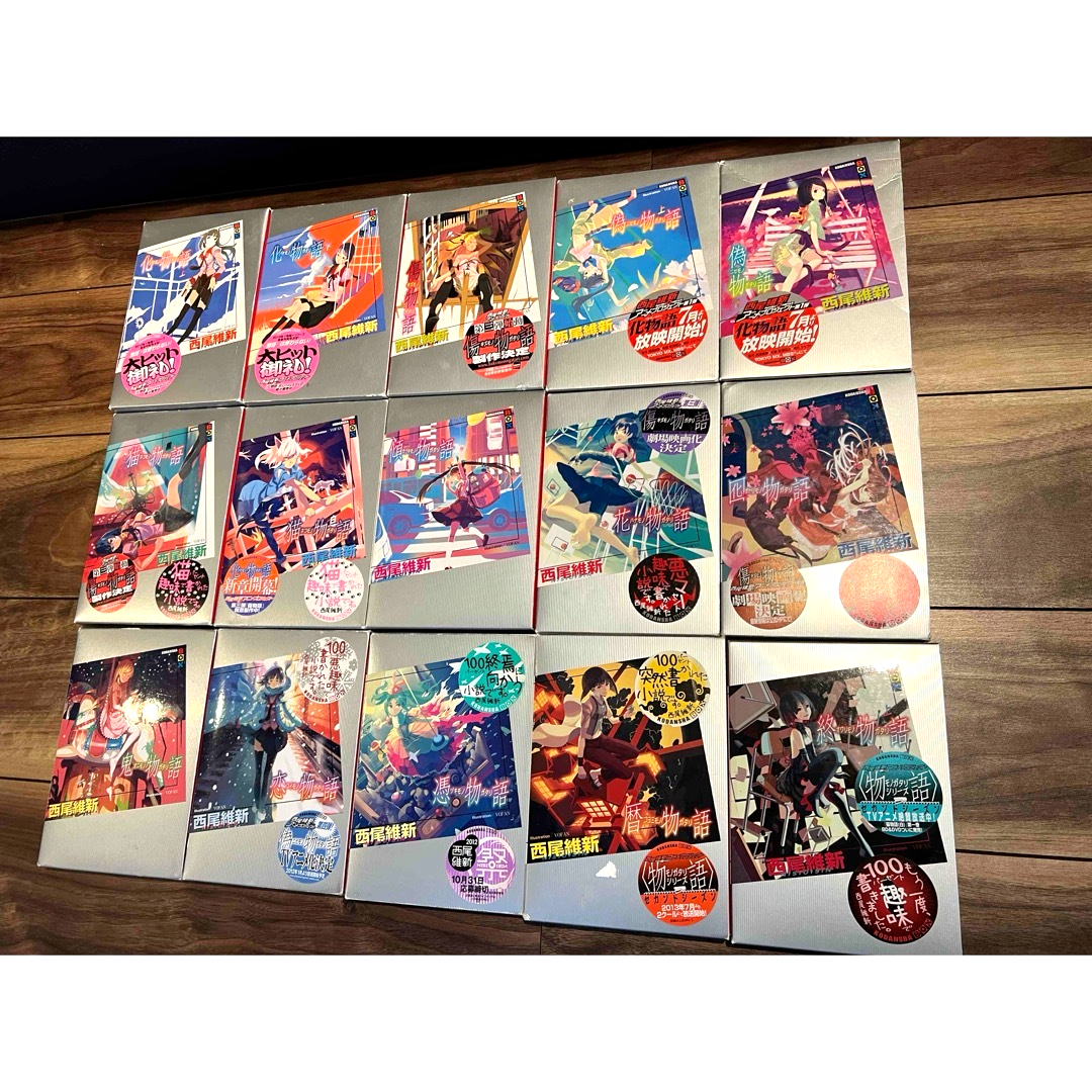 Bakemonogatari Monogatari series Vol.1-30 Full Set Japanese Bakemonogatari Monogatari series Vol.1-30 Full Set Japanese