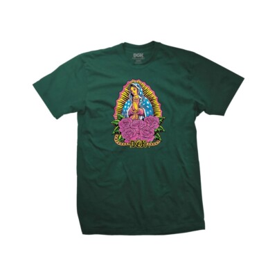 

Футболка DGK Dirty Ghetto Kids Day-Glo с коротким рукавом (зеленый лес), Forest green