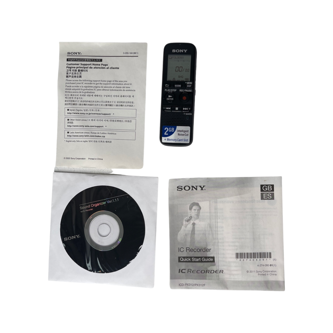Sony Icd Px312 Digital Voice Recorder