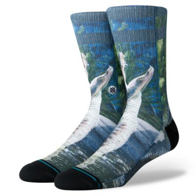 Stance Alberta Classic Crew Socks (синие) Мужские носки с рисунком аллигатора