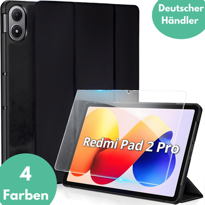 Hülle für Xiaomi Redmi Pad 2 Pro +9H Schutzglas Hartglas Panzerfolie Tasche Case