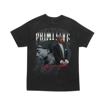 

Футболка Primitive x 2Pac Legend Washed с коротким рукавом (черная), Черный