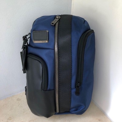 NEW TUMI ALPHA BRAVO Smith Sling BODY BAG 232393 NVY Navy Ballistic Nylon UNUSED