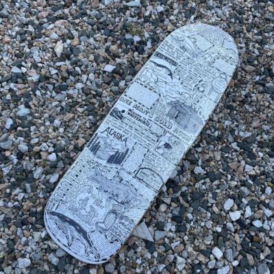 Heroin Skateboard Deck Craig Questions Gold Rush 10 in Unused Item from Japan
