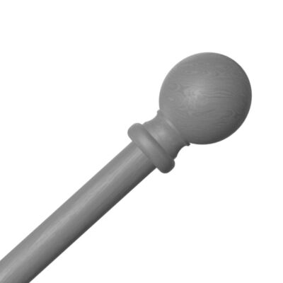 WOODEN CURTAIN POLE EYELET POLE FOR CURTAINS 28MM WOOD POLE WHITE OAK GREY CREAM