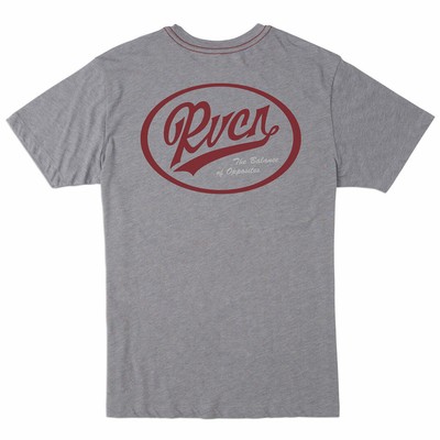 

RVCA One Shot Футболка с коротким рукавом (дымчатая) Мужская серая футболка с рисунком, Smoke