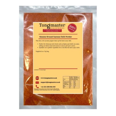 Ground Cayenne Chilli Powder Spice - Catering Shaker Jar - 500g