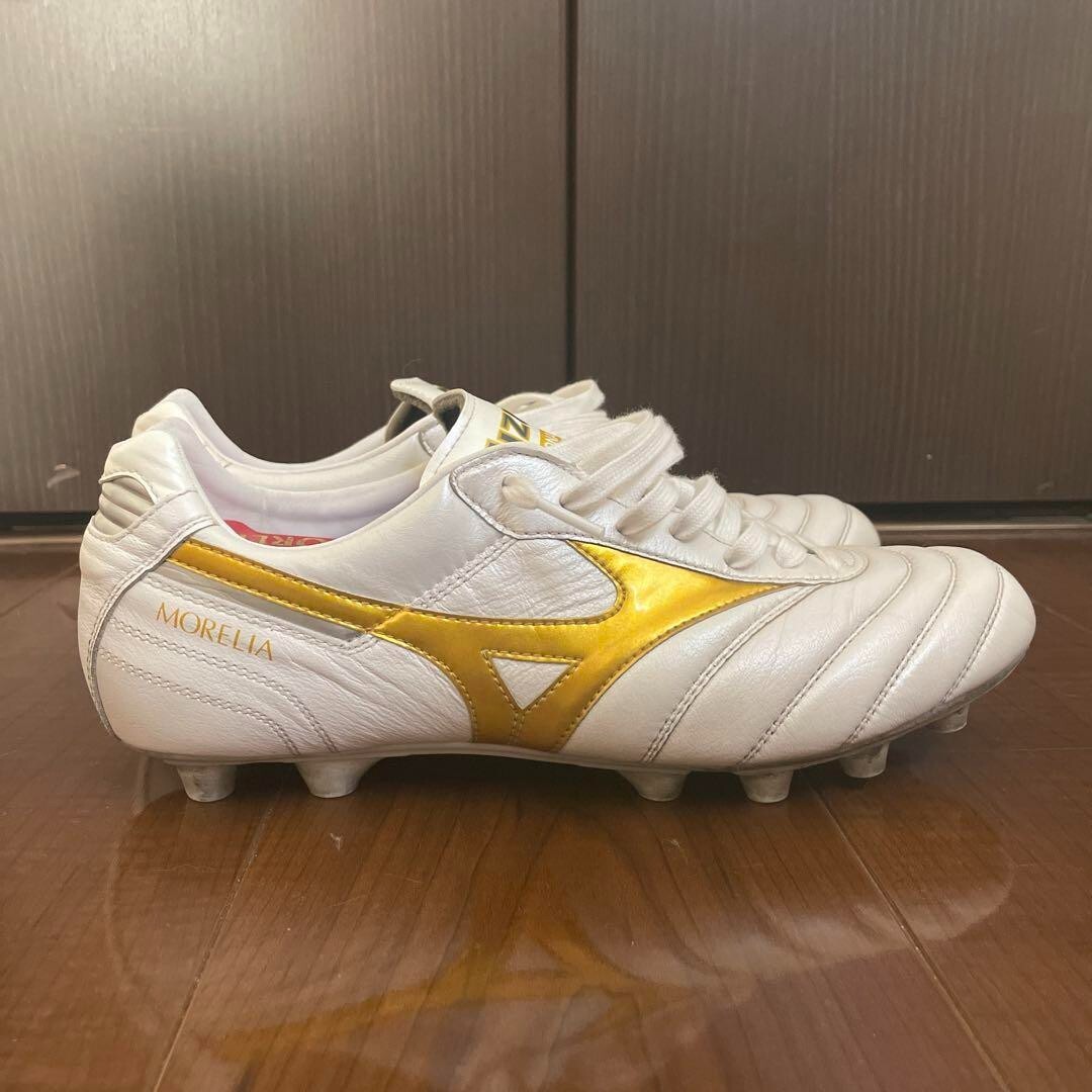 MIZUNO Morelia 2 japan White x Gold 27cm US 9 | eBay