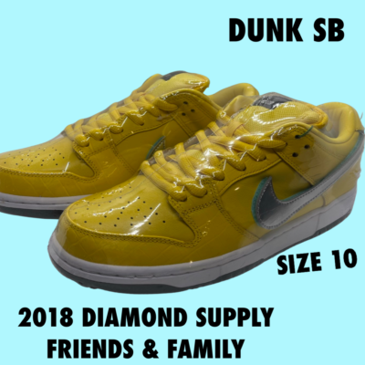 2018 Diamond Dunk SB F F Canary Yellow size 10 eBay