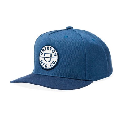 

Кепка Brixton Crest C MP (темно-бирюзовый/темно-синий), кепка с 5 нашивками, Indie teal/washed navy