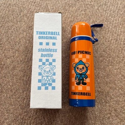 TINKERBELL Stainless Steel Water Bottle w/ Strap Retro Heisei Era Japan