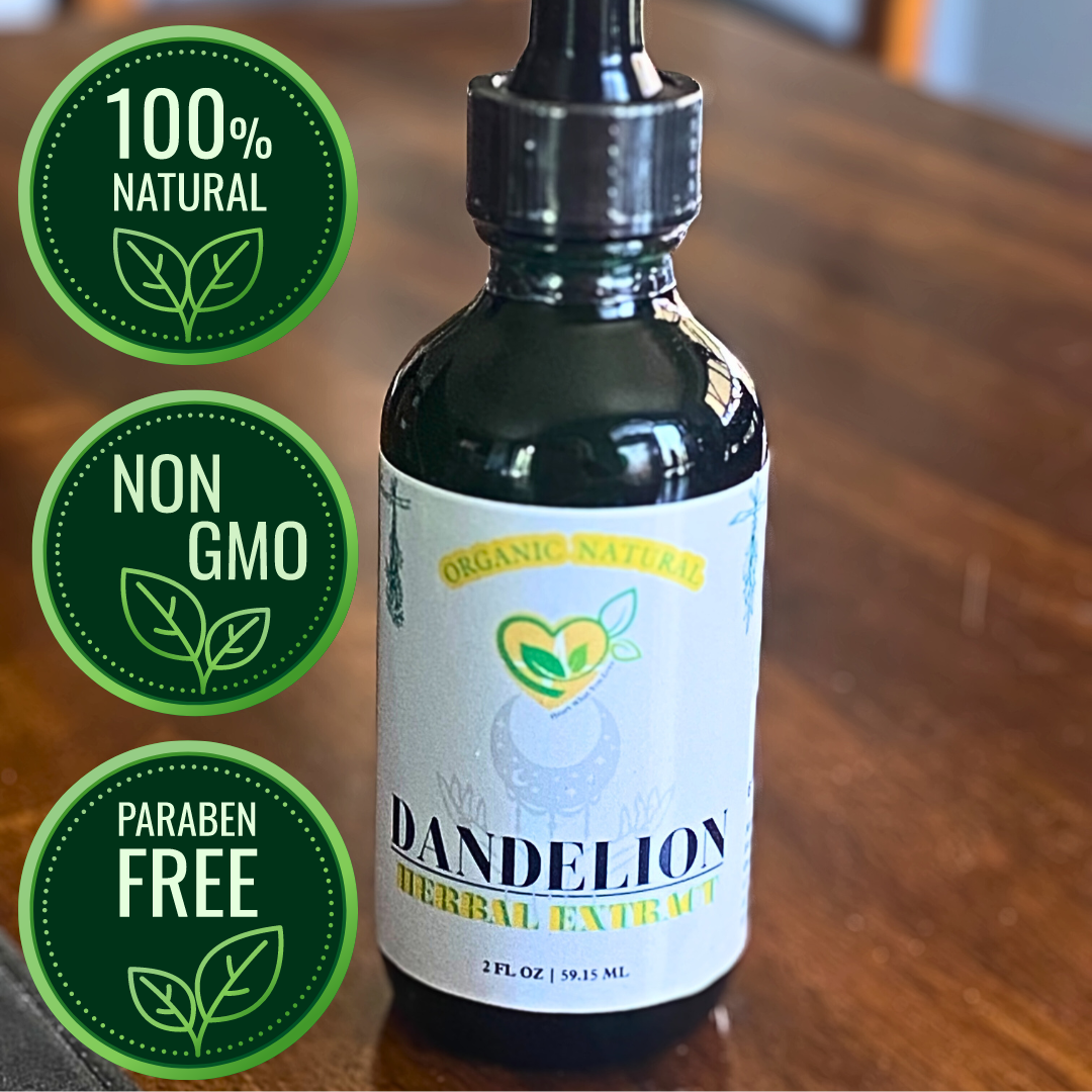 Dandelion Leaf Extract Non-Alcohol Organic Liquid Herbal Liver Digestive 2oz