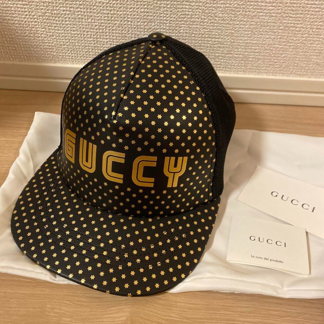 gucci キャップ Ｍサイズ GUCCI Authentic Gucci cap Men's M size cap hat khaki from