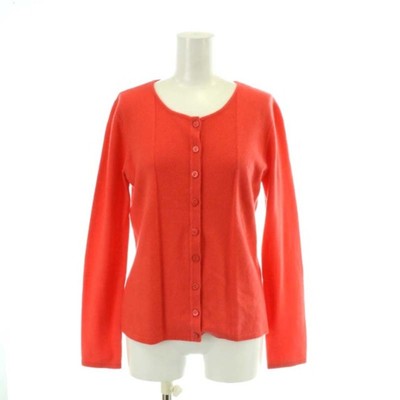 Armani Collezioni Cardigan Knitted Cashmere Long Sleeve 42 XL Red Used 3a766351b