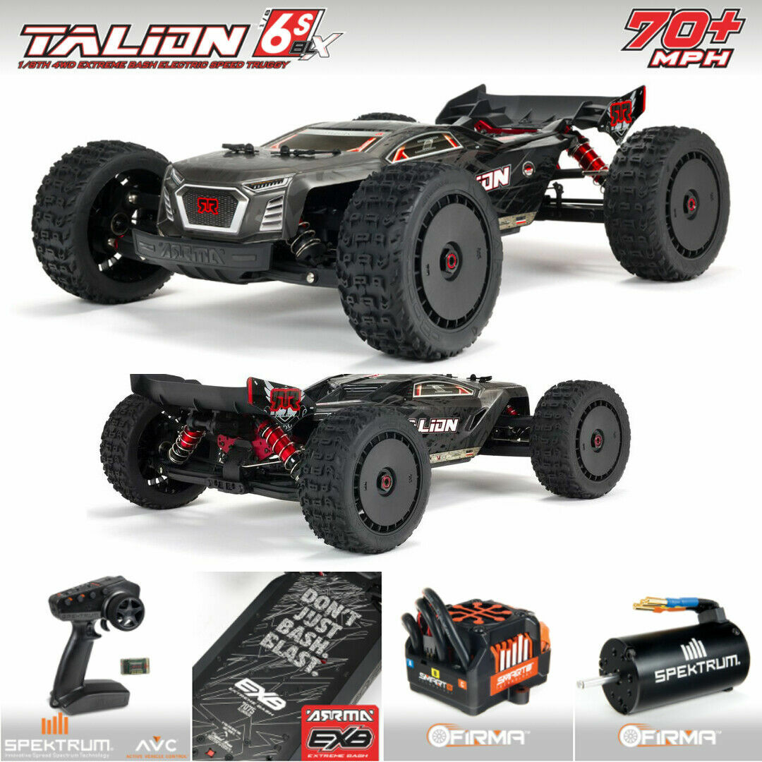 Arrma 1 8 Talion 6s Blx 4wd Extreme Bash Speed Truggy Rtr Blackのebay公認海外通販 セカイモン
