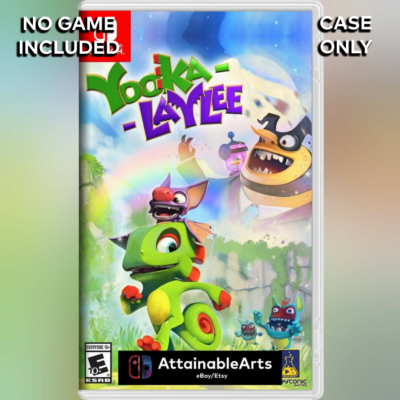 Yooka-Laylee: Game Case/Custom Cover (Nintendo Switch, 2017