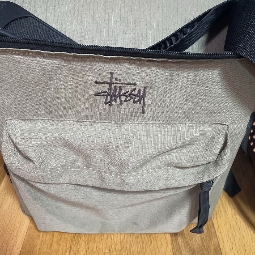 SALE stussy レコードバック STUSSY Vintage Brown DJ Vinyl Record Bag brown shoulder