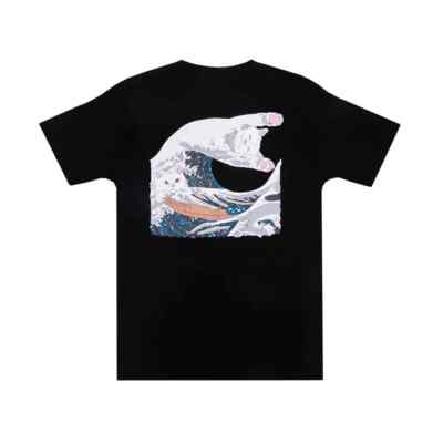 

RIPNDIP Футболка с короткими рукавами The Great Wave Of Nerm (черная), Черный