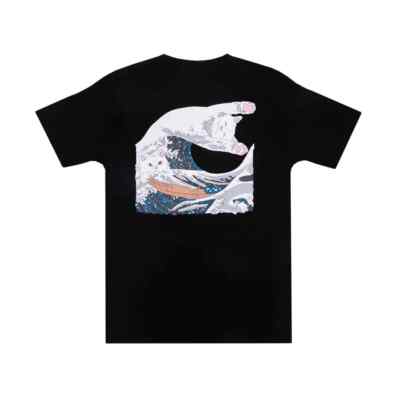 RIPNDIP Футболка с короткими рукавами The Great Wave Of Nerm (черная)