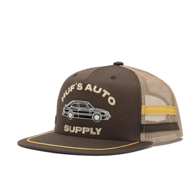 

Бейсболка HUF Worldwide Auto Supply Snapback Trucker (коричневая) с 5 панелями, Коричневый