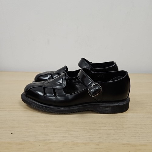 Dr Martens Polley Deardra Cut Out Mary Jane Black Leather