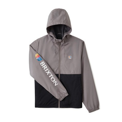 

Brixton Claxton Alton Куртка на молнии (черный/серый) Ветровка с капюшоном, Black/grey