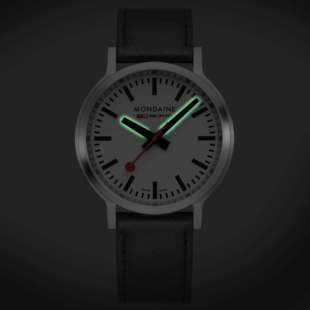 Pre-owned Mondaine Watch Edition Stop2go Backlight Mst.4101b.lbv.1 Sapphire Glass