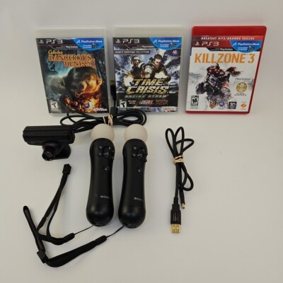 Playstation 3 Move Bundle PS3 2 Controllers + 3 Games 