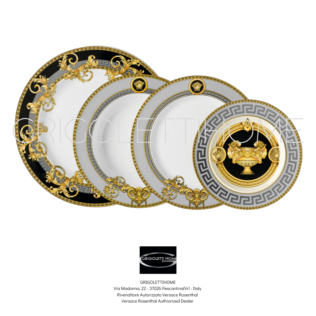 Versace Rosenthal - Prestige Gala - Set of 4 pieces plates - Table setting  | eBay