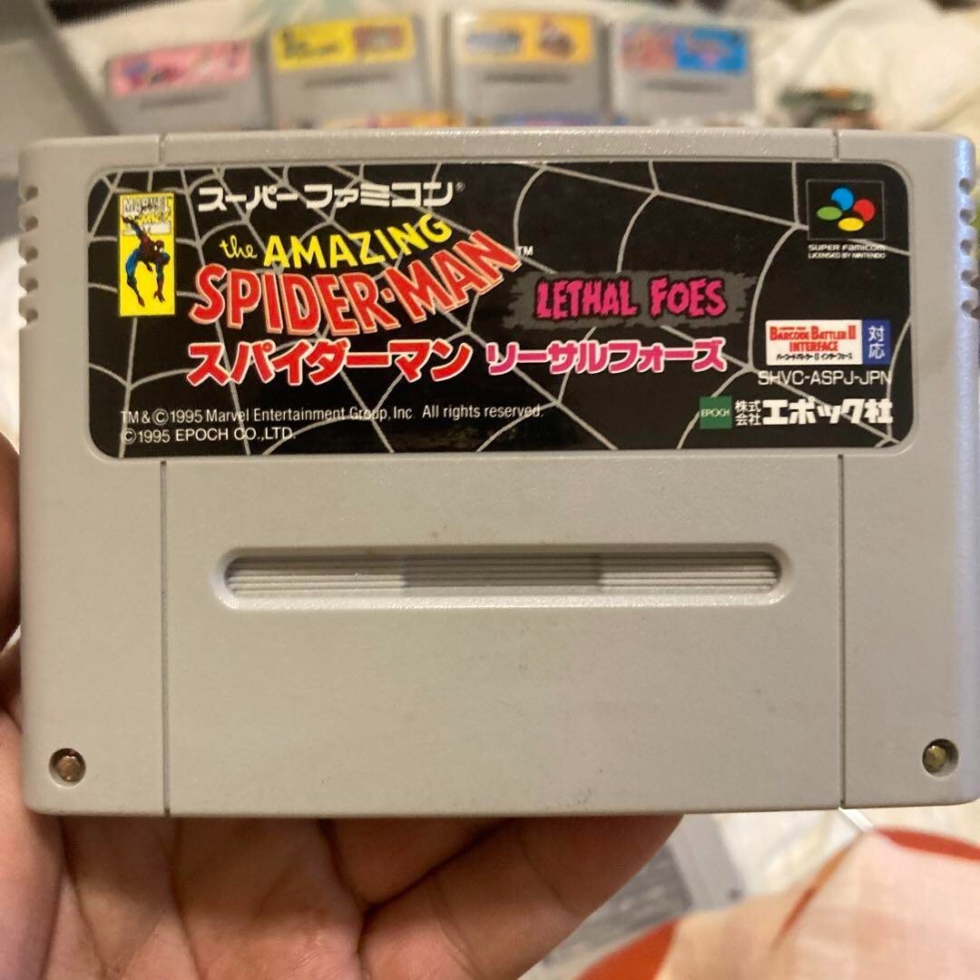 Nintendo スーパーファミコン The Amazing Spiderman Lethal Foes Nintendo Super Famicon NES