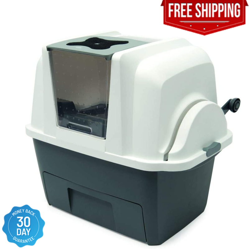 Automatic Scoop Lid Kitty Clumping Pan