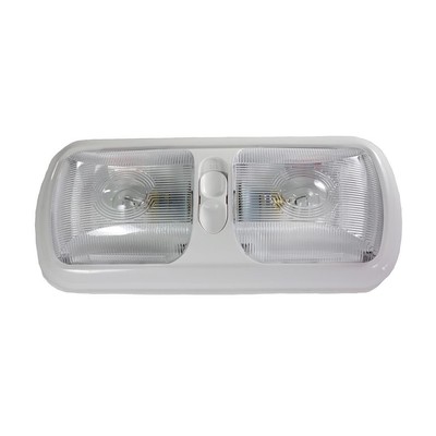 Arcon ARC-18124 Euro Double Light with Optical Lens & White Base