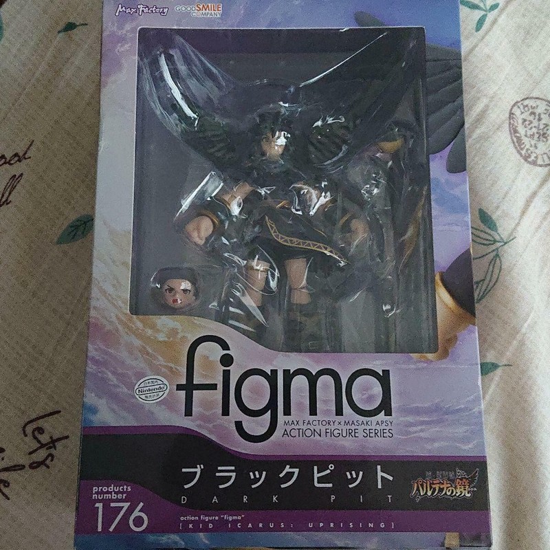 figma Kid Icarus Uprising black Pit Figure #176 Max Factory Import - Picture 1 of 2