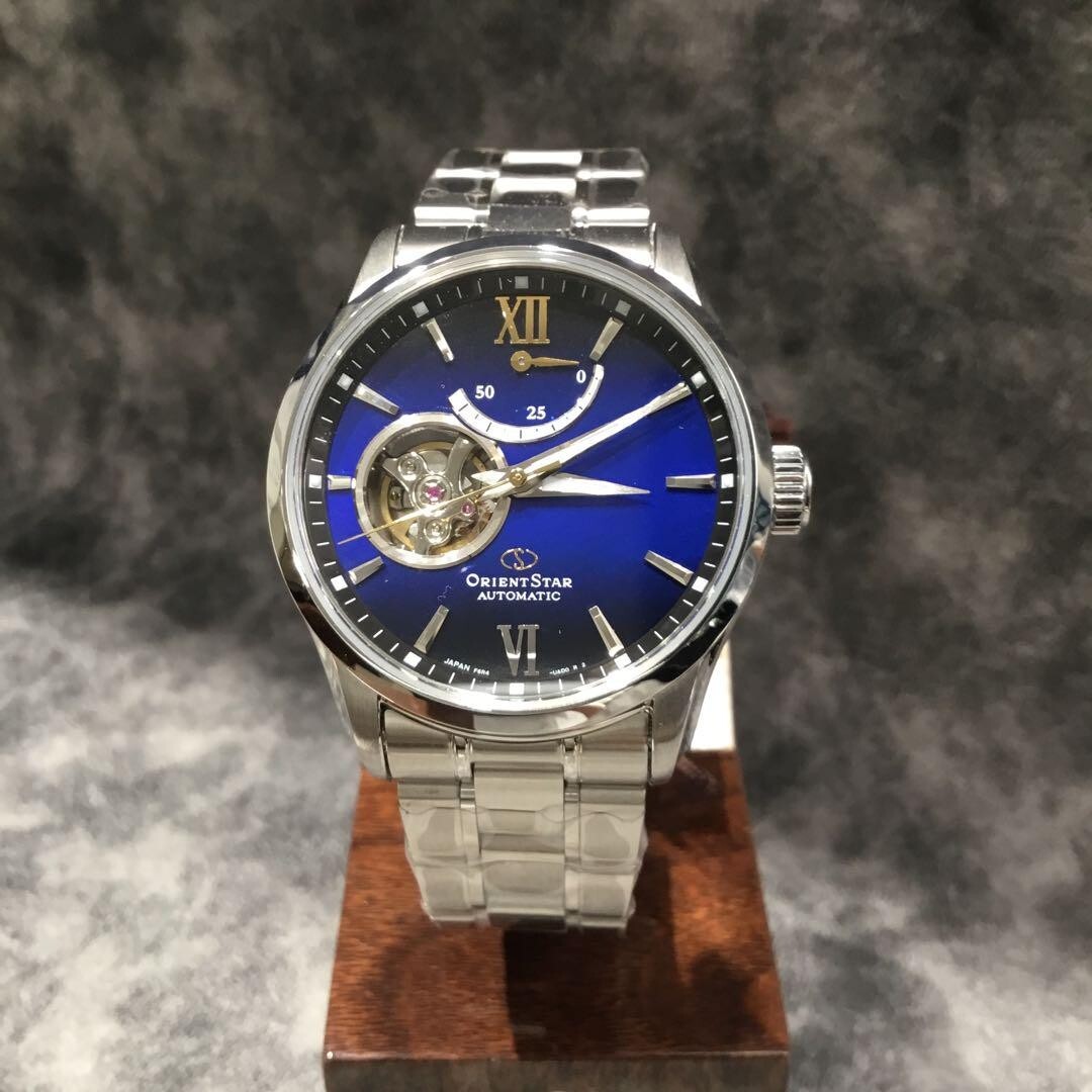 Pre-owned Orient Star Automatic Blue Dial Sapphire Crystal Men's Watch Rk-at0011a Gifts Jp
